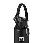 IRON °FLASK Paracord Handle Sports Water Bottle Accessories (Midnight Black)