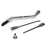 A-Team Performance - Polished Billet Aluminum Column Shifter Lever Turn Signal Hazard Boots Tilt - Compatible with GM Column 1967 to 1994, Chevrolet, Buick, Oldsmobile, Pontiac, and Cadillac