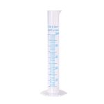 KOMUNJ 1 Piece Transparent Blue Line Measuring Graduated Cylinder Science Measuring Lab Heavy Wall Graduated Cylinder Measuring Cylinder, 50 ml