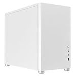 IONZ KZ-30 Silent PC Computer Office Case, Mid Tower Micro ATX, EPDM Sound Dampening Quiet | Black with 120mm Fan (KZ -30M Ultra Silent White)