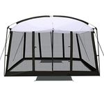 BACKYARD EXPRESSIONS PATIO · HOME · GARDEN 11' x 9' Screen Tent - Black Screen House for Backyard, Camping, Picnics and Tailgating - 914892