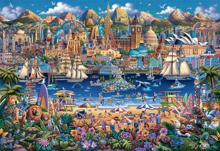 Buffalo Games - Eric Dowdle - World Pieces - 2000 Piece Jigsaw Puzzle for Adults Challenging Puzzle Perfect for Game Nights - Finished Size is 38.50 x 26.50