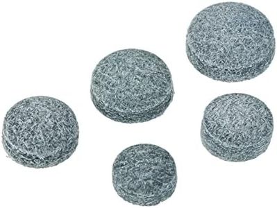 PATIKIL 9/10/11/12/13mm Pool Cue Tips, 25 Pack Pool Billiard Cue Tips Pool Stick Replacement Tips Pool Stick Tips Snooker Cue Tips, Grey