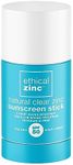 Ethical Zinc SPF50 Natural Clear Zinc Sunscreen Stick - Vegan, Fragrance Free, Mineral