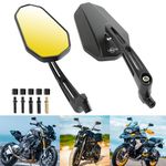 DREAMIZER E24 E-Mark Motorcycle Mirror, 8mm 10mm Motorcycle Side Mirror Compatible with Z900 Z1000 Z800 Z650 Z750 Z300 Z250 Z125 ER6N XJ6, MT03 MT09 MT10 MT07, ATV Quad Scooter ATV Touring Chopper