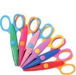 KRAFTMASTERS 2 Pieces Art and Craft Kids Zig zag Scissors, Safety Scissors, Design Pattern Scissors for Kids Toddler Adults, Crafting Scrapbooking Supplies for School