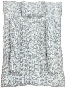 VG MATTRESS-Organic Silk Cotton ilavam panju semal kapok Kids Baby Bed Mattress 3.5x2.5 feet 3 inches Thickness with 1 Pillow with 2 bolsters.