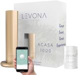 Levona Scent Essential Oil Diffuser - Plug in Air Freshener for Home, Essential Household Supplies & Hotel Use, Waterless Diffuser & Nebulizer, 1000 sqft - Acasa 1000, Gold (120ml Oil Included)