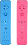 Yosikr Wireless Remote Controller for Wii Wii U-2 Packs Pink and Blue