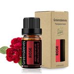GREENSLEEVES Rose Essential Oil 100% Pure Organic Aromatherapy Diffuser Oils 10ml
