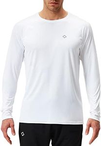 Naviskin Men's Sun Protection UPF 50+ UV Outdoor Long Sleeve T-Shirt White Size L