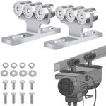 2 Pcs Electric Hoist Roller Trolley