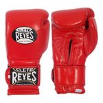 CLETO REYES Training Boxing Gloves with Hook and Loop Closure for Sparring and Heavy Punching Bags, Men and Women, MMA, Kickboxing, Muay Thai, 16oz, Classic Red