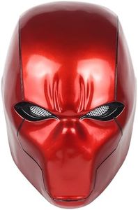 Tiangong Red Hood Helmet Metallic Effect Red Hood Mask Deluxe Cosplay Prop for Fans Collector's Edition (A)