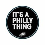 Rico Industries NFL Football Philadelphia Eagles It's A Philly Thing Slogan Shape Cut Pennant - Home and Living Room Décor - Soft Felt EZ to Hang