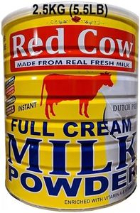 Red Cow Full Cream Milk Powder 2.5 Kg (5.5lb), Made From Real Fresh Milk, Product of Netherlands.