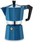 Pezzetti Italexpress 6 Cup Teal Blue Stove Top Coffee Maker, Teal Blue, ITL006CP09