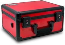 Hobby Defense Graded Card Case, 3 Row Graded Card Storage Box, Trading Card Case, PSA Card Cases for Sports, PSA Slab Case For Graded Cards, Card Carrying Case - Red