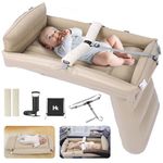 Airplane Bed for Toddler, Inflatable Plane Seat Extender for Kids, Toddler Airplane Bed for Flight with Hand Pump, Toddler Travel Essentials