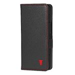 TORRO Phone Case Compatible with Samsung Galaxy Z Fold5 – Premium Leather Wallet Case with Stand Function and Card Slots (Black)