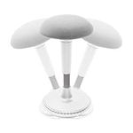 FLEXISPOT Wobble Stool stay active Exercise Office Chair encourage movement Height Adjustable Seat for comfortable working/standing desk perching stool Silver