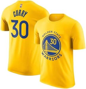 Stephen Curry Golden State Warriors NBA Kids Youth 8-20 Yellow Gold Statement Edition Performance Jersey T-Shirt (US, Numeric, 10, 12, Regular, Yellow)