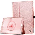 BENTOBEN for iPad 9th / 8th / 7th Generation Case, New iPad 10.2 Case 2021/2020/2019, Auto Wake/Sleep with Pencil Holder PU Leather Protective Case for iPad 10.2 inch, Rose Gold