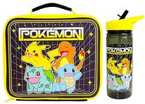 Zak Designs Pokemon Pikachu Insulated Lunch Bag/Box and Flip 'n' Flow Bottle (600ml)