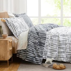 Southshore Fine Living, Inc. Spirit Collection Oversized King Duvet Cover Set, Printed Duvet Cover 3-Piece, Two Matching Shams (108 in Wide x 98 in Long), Charcoal, King/California King