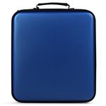 TIMCORR CD Case DVD Holders Storage - 432 Capacity Portable Disc Organizer & CD Wallet Binder Sleeve Holder for Car Travel | Media (Blue)