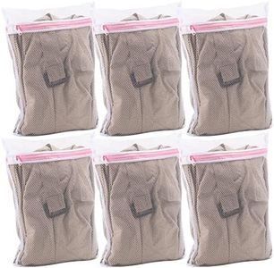 6 Pcs Durable Mesh Laundry Bags for Delicates，30x40cm Reusable Wash Bag Travel Organization Bags