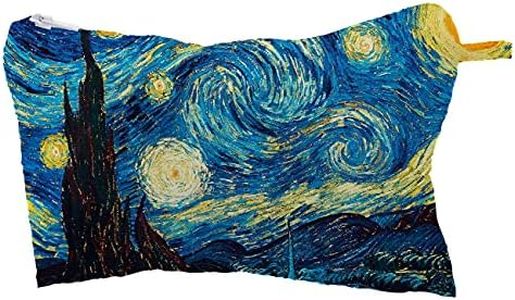 My Custom Style Borsellino Sartoriale in polioxford #Arte-Notte Stellata Van Gogh# 20x13cm