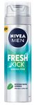 NIVEA MEN Fresh Kick Shaving Foam (200ml), Refreshing Shaving Foam, Shaving Foam for Men Infused with Mint & Cactus Water, Mens Shaving Foam