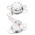 uxcell KSD301 Thermostat 170°C/338°F 10A Normal Closed N.C Adjust Snap Disc Temperature Switch for Microwave,Oven,Coffee Maker 2pcs,Ceramic Material