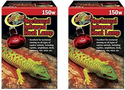 Zoo Med (2 Pack) Red Infrared Heat Lamp, 150 Watts