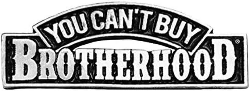 Hot Leathers Unisex-Adult You Can't Buy Brotherhood Pin (Pewter, One Size)