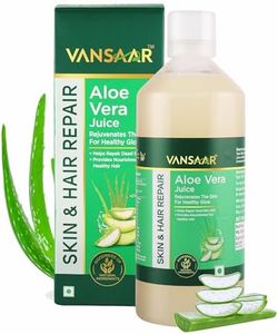 Vansaar Aloe Vera Juice - 1L | For Glowing Skin & Healthy Hair | 100% Natural, Cold Pressed with Pulp