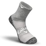 Callaway Men's MenÃ‚´s Optidri-mid Sports Socks, Grey, L UK