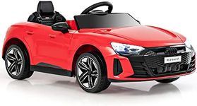 COSTWAY 12V Electric Kids Ride On Car, Licensed Audi Toy Vehicle with Remote Control, Lights, Music, MP3, USB, Battery Powered Ride on Gift for Boys Girls (Red)