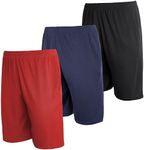 Real Essentials Mens 3-Pack Mesh Shorts Active Wear Athletic Short Men Basketball Pockets Workout Gym Soccer Running Summer Fitness Quick Dry Casual Clothes Sport Training Hiking - Set 2, M