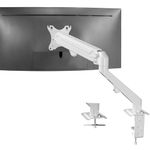 VIVO Aluminum Articulating Monitor Arm for 17 to 27 inch Screens, Desk Mount Tension Spring Monitor Stand, White, STAND-V101OW