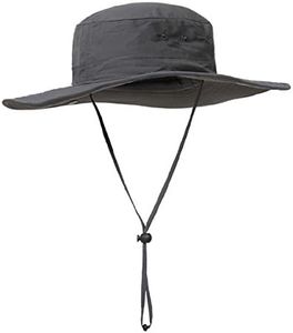 Surblue Wide Brim Boonie Hat Fishing Sun Hat for Men and Women UPF50+ Sun Cap Outdoor Bucket Mesh Breathable Foldable Cowboy Hat for Hiking Camping Gardening