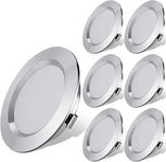 12 Volt Led Light for RV Boat Trailer Camper - Daylight 6000K 300 Lumens 3W, Low Voltage Mini Recessed Light Dimmable, Pack of 6