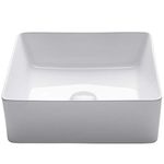 Kraus KCV-202GWH Viva Bathroom Vessel Sink White L x 15.55 W