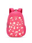 Lavie Sport 43cm Chamomile Printed 26 Litres School Backpack for Girls | Stylish and Trendy Casual Backpack