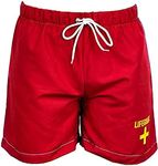 Dissolving Swim Shorts Lifeguard Bachelor Party Stag Do Prank Set Joke Red (XXL)