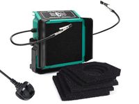 YIHUA 948DQ-I Solder Fume Extractor Fan Solder Smoke Absorber Remover Tiltable Angle with Helping Hands 6 Extra Fan Filters for Soldering Wood Burning and More(UK Plug)