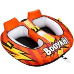 PuroShelt Towable Tubes for Boating Water Tubes - 2 Person 360° wrap, Heavy Duty Boat Tubes & Towables, EVA Foam Pads, Drainage, Quick Connector (F-1007)