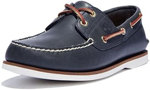 Timberland Men's Classic 2-Eye Boat Shoe Rubber Boat Shoe,Navy,7 W US