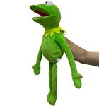 Kermit the Frog Puppet,60cm Family Frog Hand Puppet Anime Frog Show Plush Toys Baby Kids Adults Birthday Gift